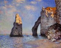 Monet, Claude Oscar - The Rock Needle and the Porte d'Aval